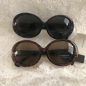 2 Liz Claiborne NWT 2 pairs 1 black, 1 tortoise